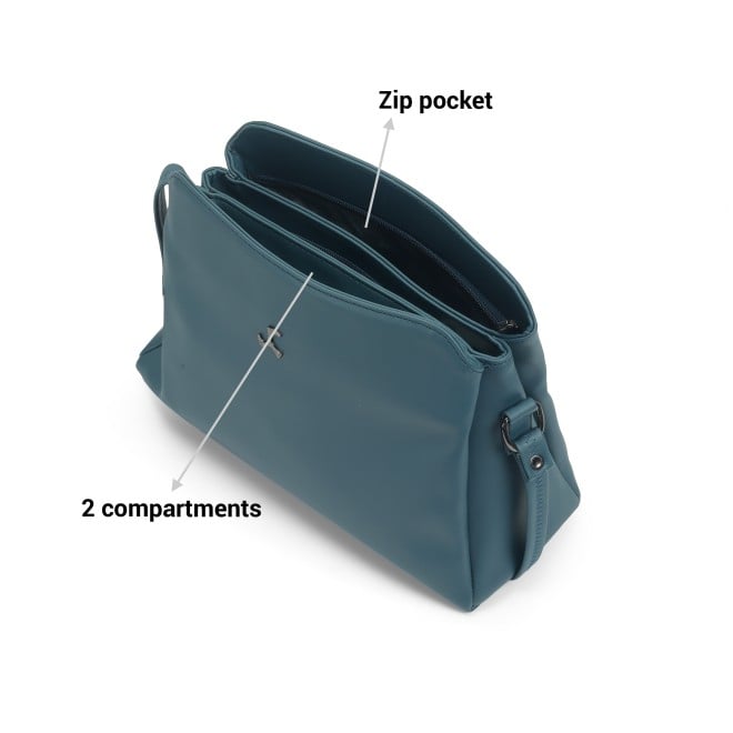 Mochi Women Blue Hand Bags Zip Top Sling (SKU: 66-771-45-10)