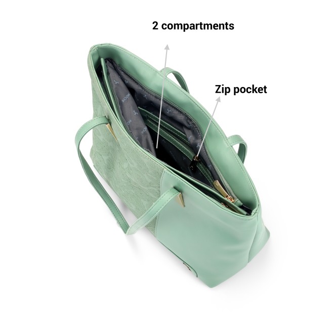Mochi Women Green Hand Bags Tote bag (SKU: 66-7731-21-10)