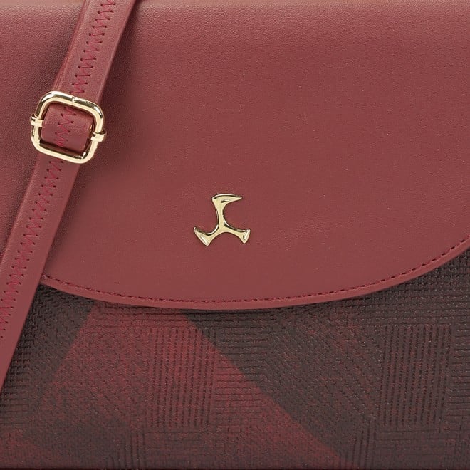 Mochi Women Maroon Satchel Bag (SKU: 66-774-44-10)