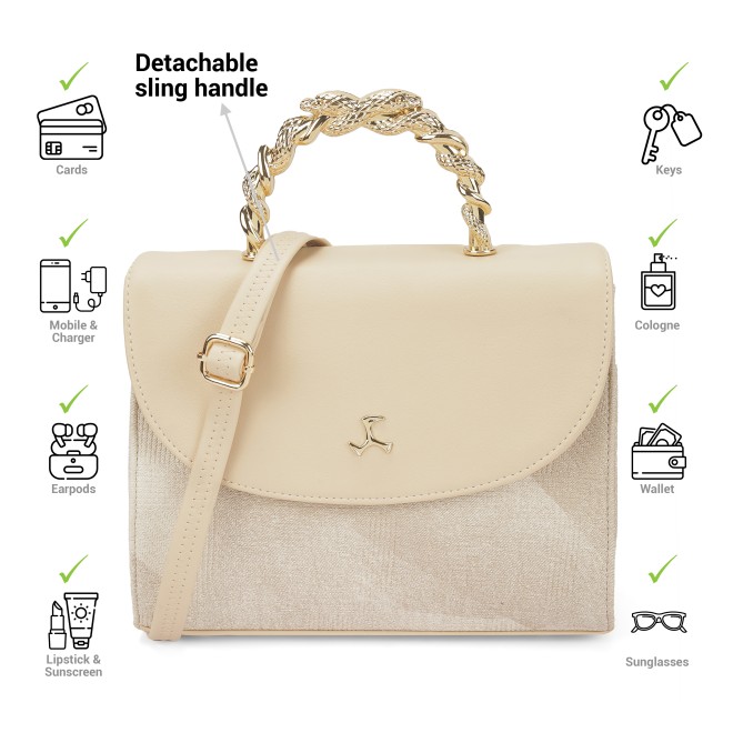 Mochi Women Beige Satchel Bag (SKU: 66-774-20-10)