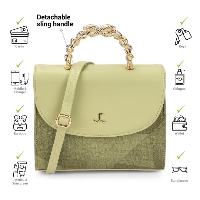 Mochi Women Light-green Satchel Bag (SKU: 66-774-60-10)