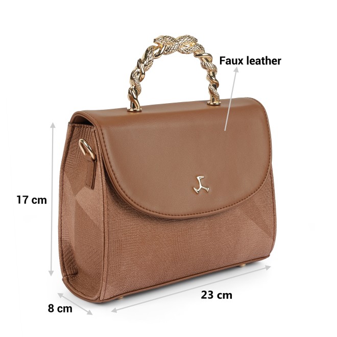 Mochi Women Light-brown Satchel Bag (SKU: 66-774-41-10)