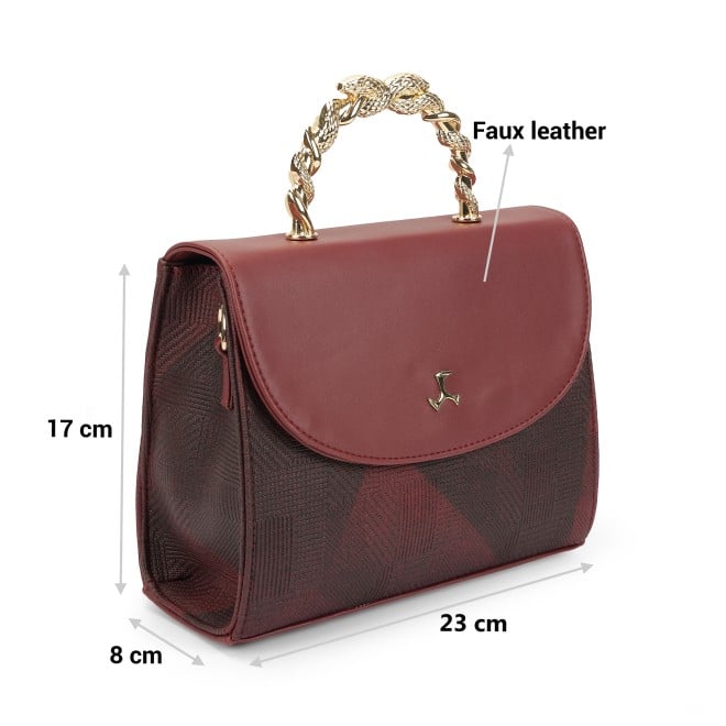 Mochi Women Maroon Satchel Bag (SKU: 66-774-44-10)