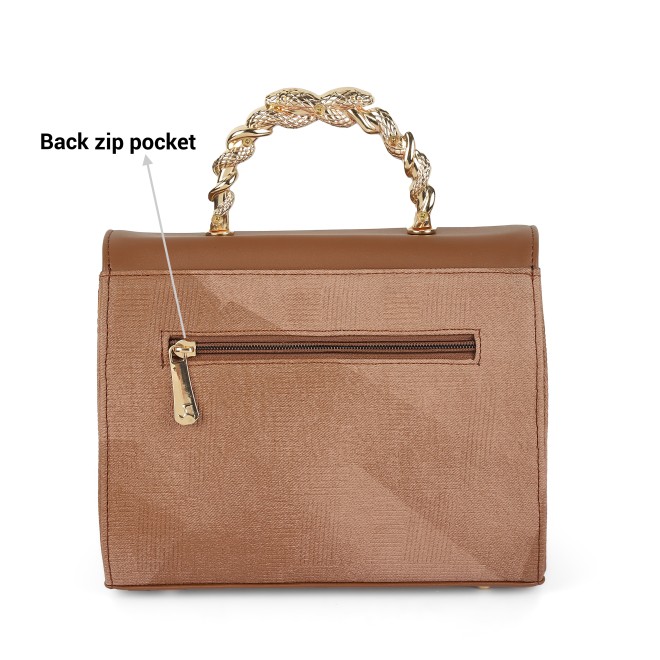 Mochi Women Light-brown Satchel Bag (SKU: 66-774-41-10)