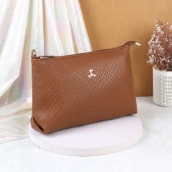 Women Tan Casual Sling Bag