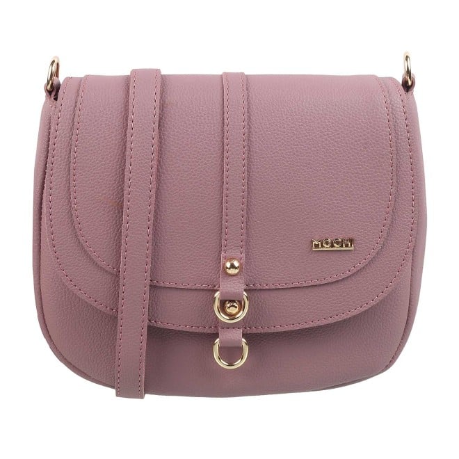 Mochi Purple Hand Bags Flap Over Sling