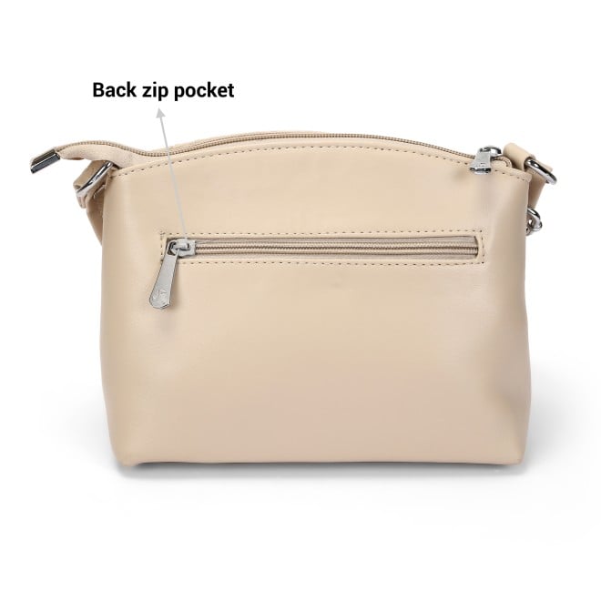 Mochi Women Beige Hand Bags Zip Top Sling (SKU: 66-778-20-10)