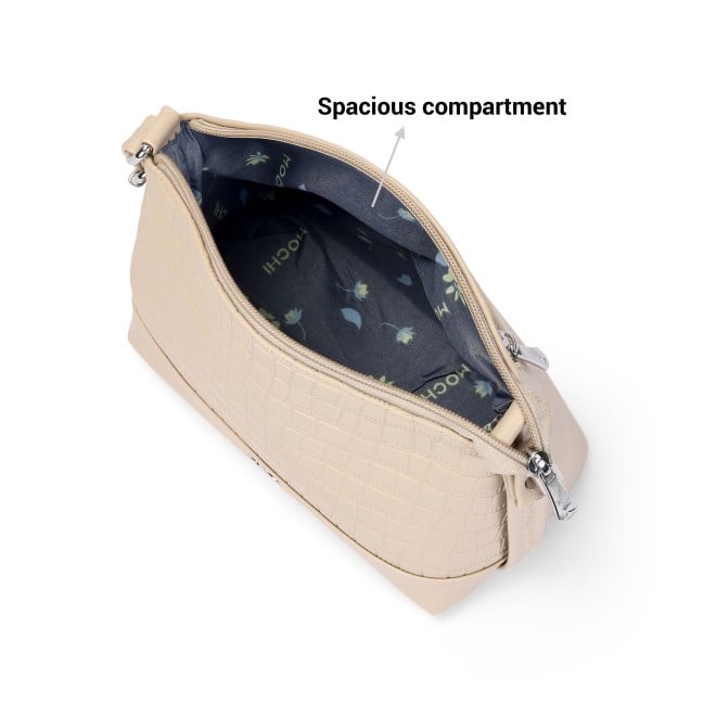 Mochi Women Beige Hand Bags Zip Top Sling (SKU: 66-778-20-10)