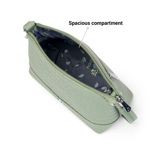 Mochi Women Green Hand Bags Zip Top Sling (SKU: 66-778-21-10)