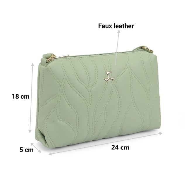 Mochi Women Light-green Hand Bags Zip Top Sling (SKU: 66-779-60-10)