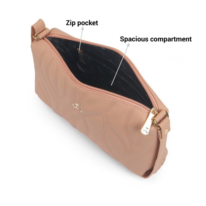 Mochi Women Pink Hand Bags Zip Top Sling (SKU: 66-779-24-10)