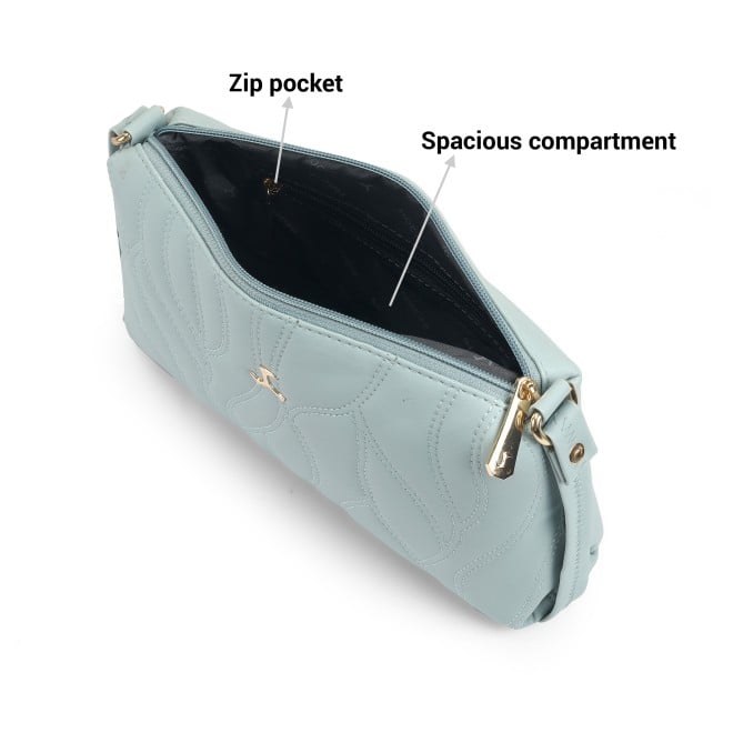 Mochi Women Light-blue Hand Bags Zip Top Sling (SKU: 66-779-32-10)