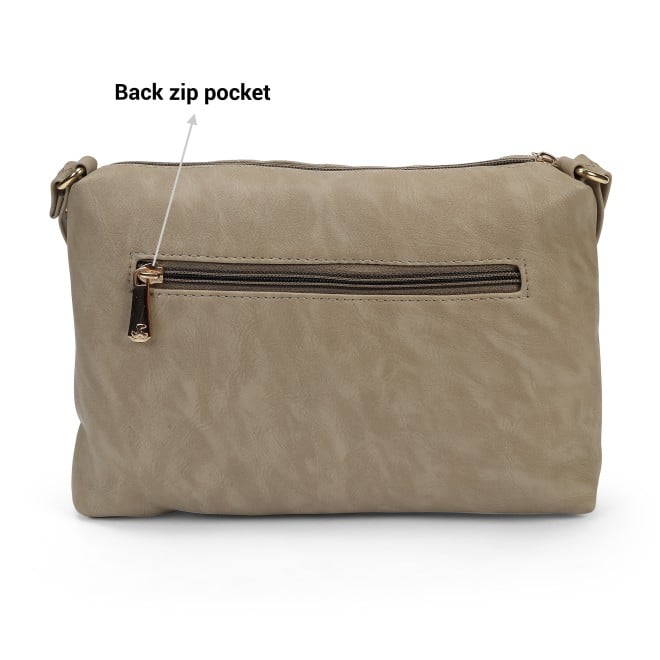 Mochi Women Beige Hand Bags Zip Top Sling (SKU: 66-781-20-10)