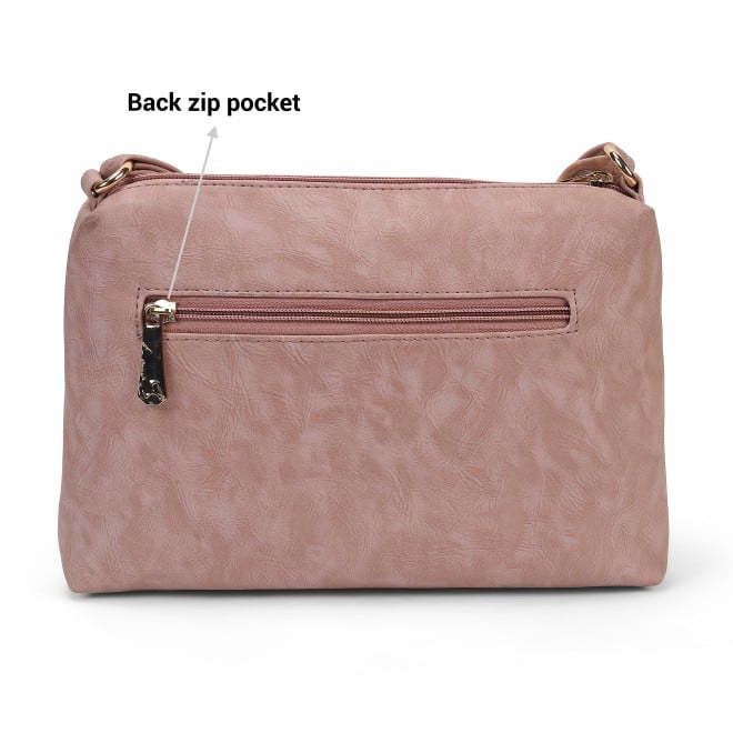 Mochi Women Pink Hand Bags Zip Top Sling (SKU: 66-781-24-10)