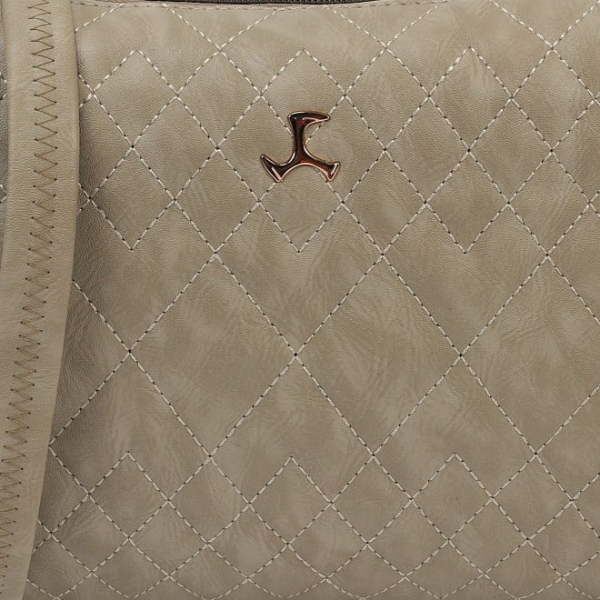Mochi Women Beige Hand Bags Zip Top Sling (SKU: 66-781-20-10)