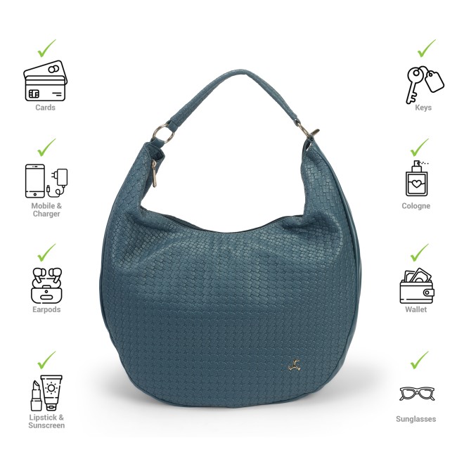 Mochi Women Blue Hobo Bag (SKU: 66-787-45-10)