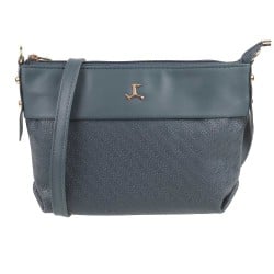 Women Blue Hand Bags Zip Top Sling