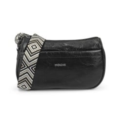 Women Black Hand Bags Zip Top Sling