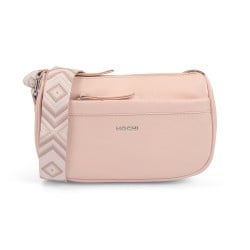 Women Pink Hand Bags Zip Top Sling