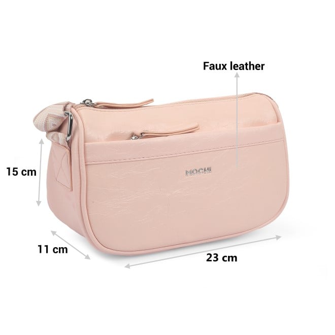Mochi Women Pink Hand Bags Zip Top Sling (SKU: 66-790-24-10)