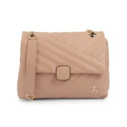 Women Pink Hand Bags Zip Top Sling