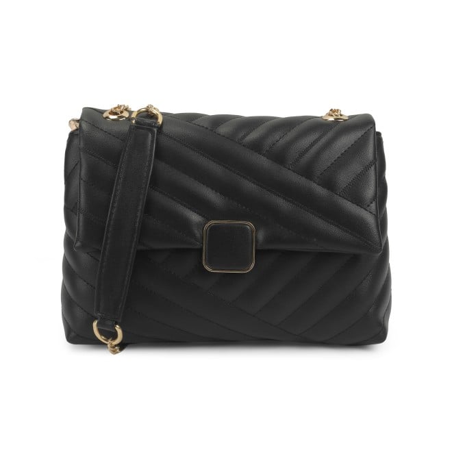 Mochi Women Black Hand Bags Zip Top Sling (SKU: 66-793-11-10)