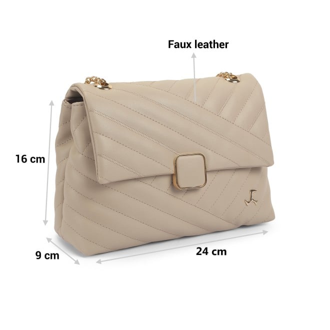 Mochi Women Beige Hand Bags Zip Top Sling (SKU: 66-793-20-10)