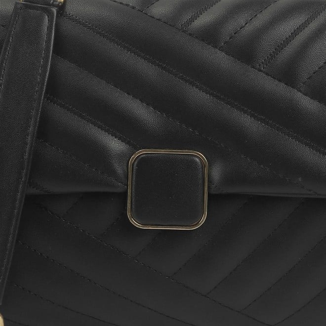 Mochi Women Black Hand Bags Zip Top Sling (SKU: 66-793-11-10)