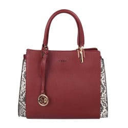 Women Maroon Satchel Bag