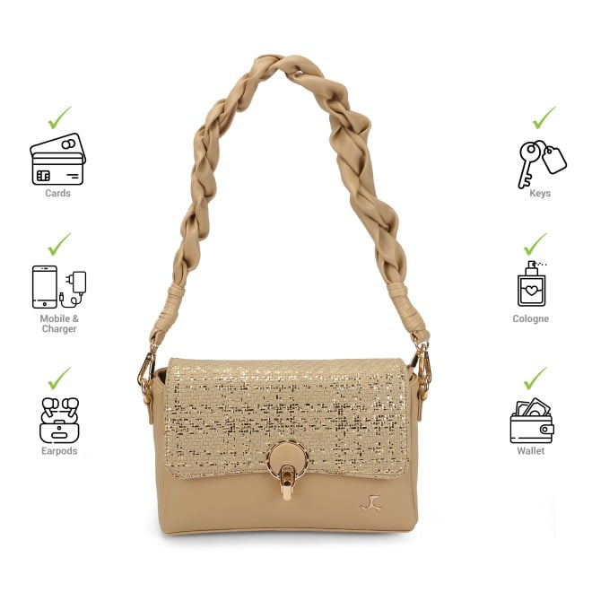 Mochi Women Beige Shoulder Bag (SKU: 66-798-20-10)