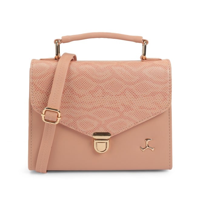 Mochi Women Peach Hand Bags Satchel Bags