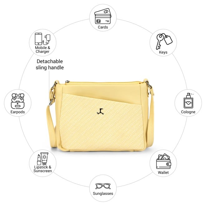 Mochi Women Yellow Sling Bag (SKU: 66-802-33-10)