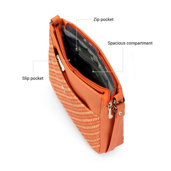 Mochi Women Orange Sling Bag (SKU: 66-802-25-10)