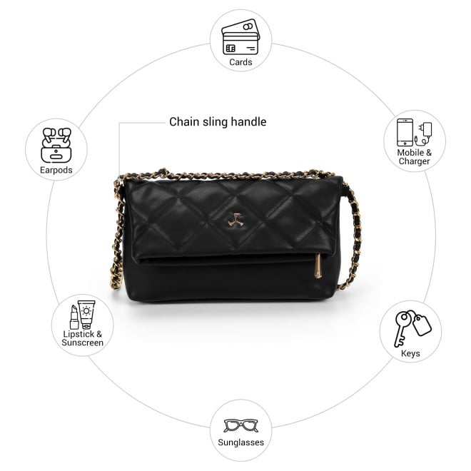 Mochi Women Black Sling Bag (SKU: 66-804-11-10)