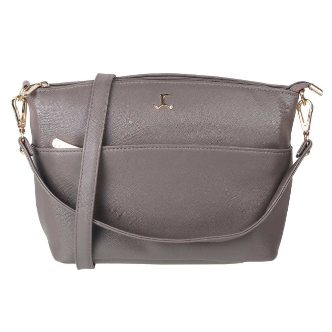 Mochi Women Grey Hand Bags Zip Top Sling (SKU: 66-81-14-10)