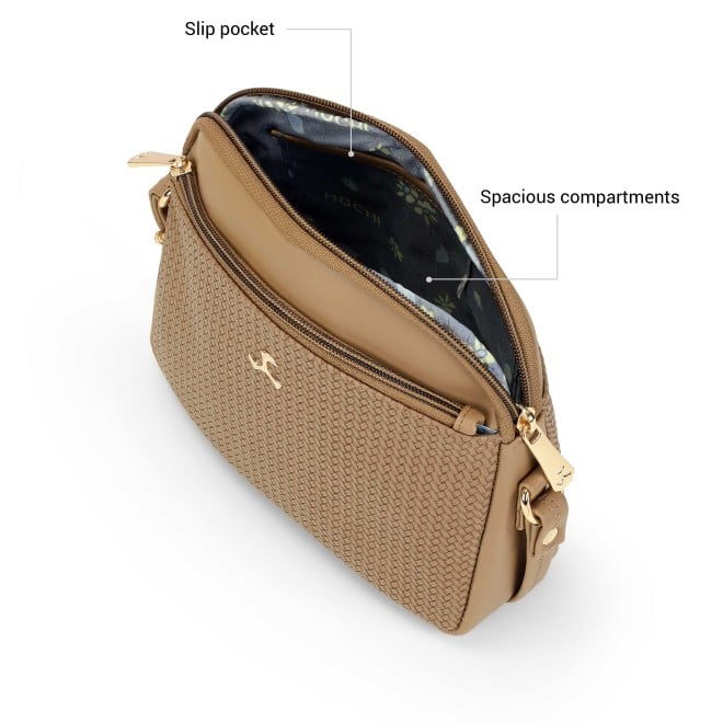 Mochi Women Brown Sling Bag (SKU: 66-811-12-10)