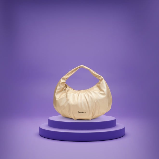 Mochi Women Gold Hobo Bag