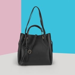 Women Black Satchel Bag
