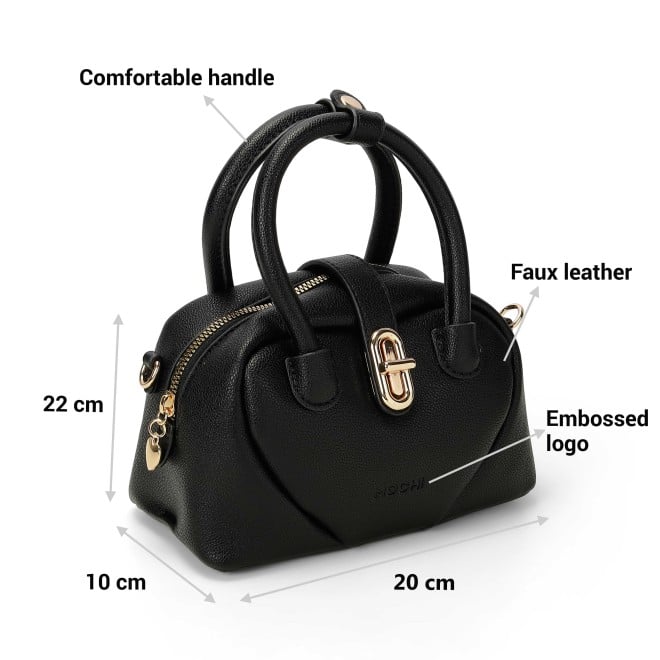 Mochi Women Black Satchel Bags (SKU: 66-835-11-10)