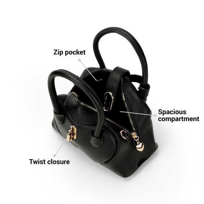 Mochi Women Black Satchel Bags (SKU: 66-835-11-10)