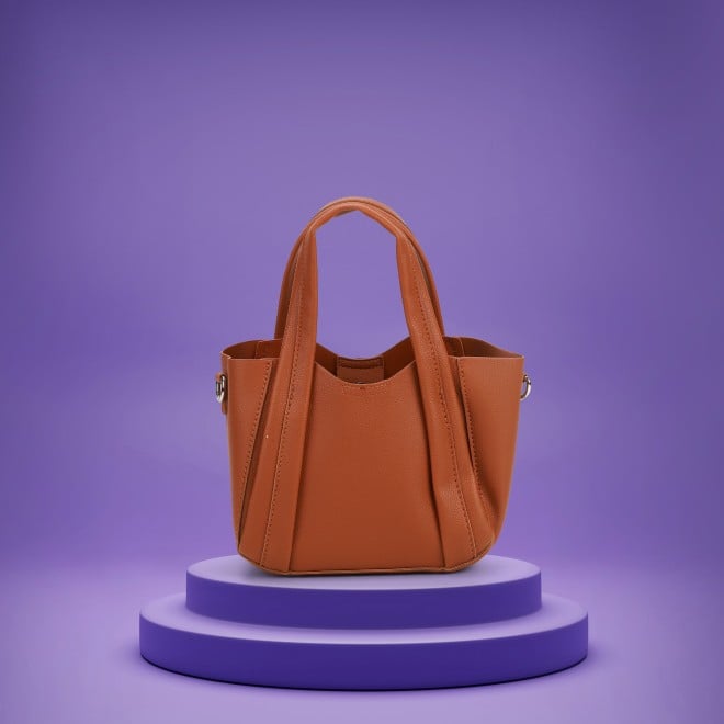 Mochi Women Tan Satchel Bag