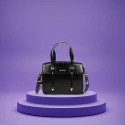 Women Black Satchel Bag