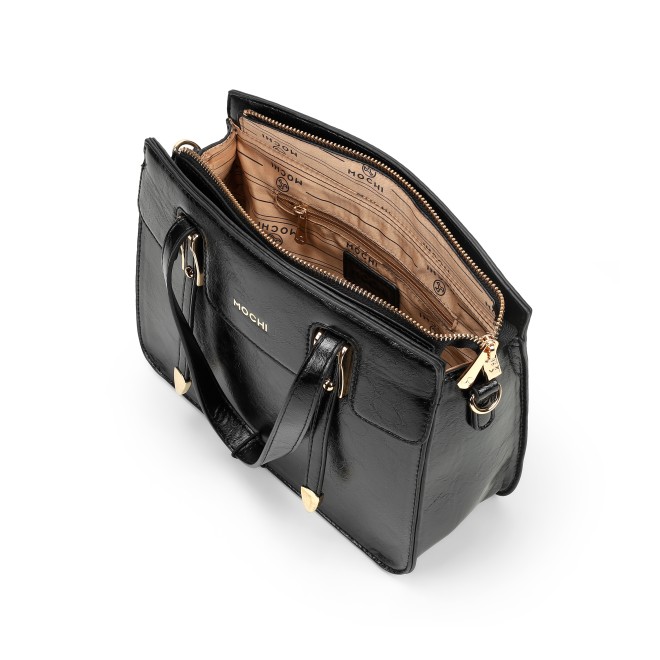 Mochi Women Black Satchel Bag (SKU: 66-843-11-10) Mochi Women Black Satchel Bag (SKU: 66-843-11-10)