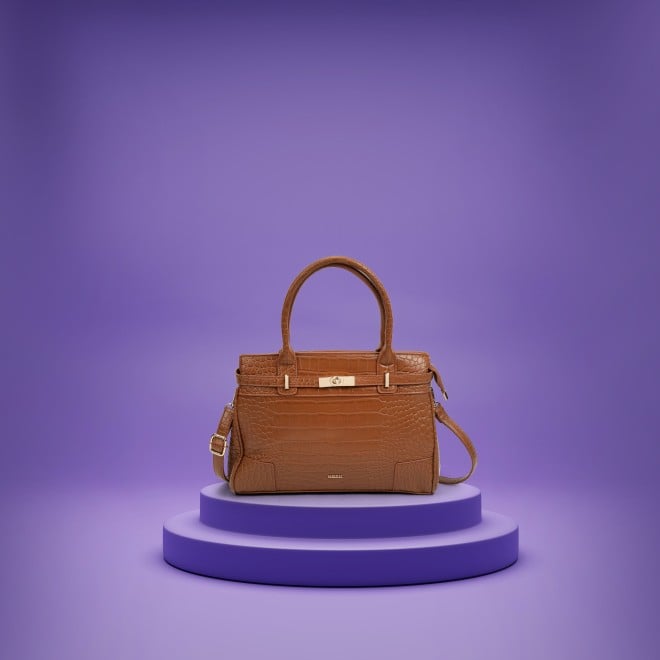 Mochi Women Brown Satchel Bag