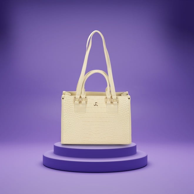 Mochi Women Off-white Satchel Bag