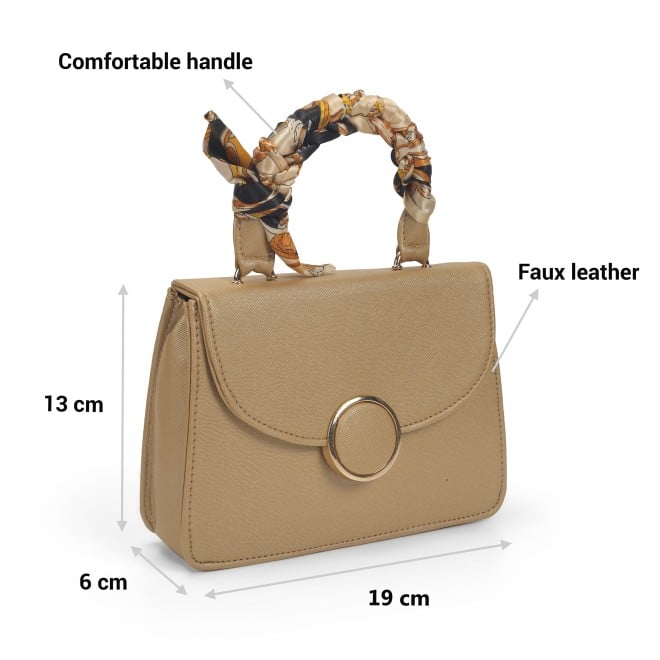 Mochi Women Gold Satchel Bag (SKU: 66-853-15-10)