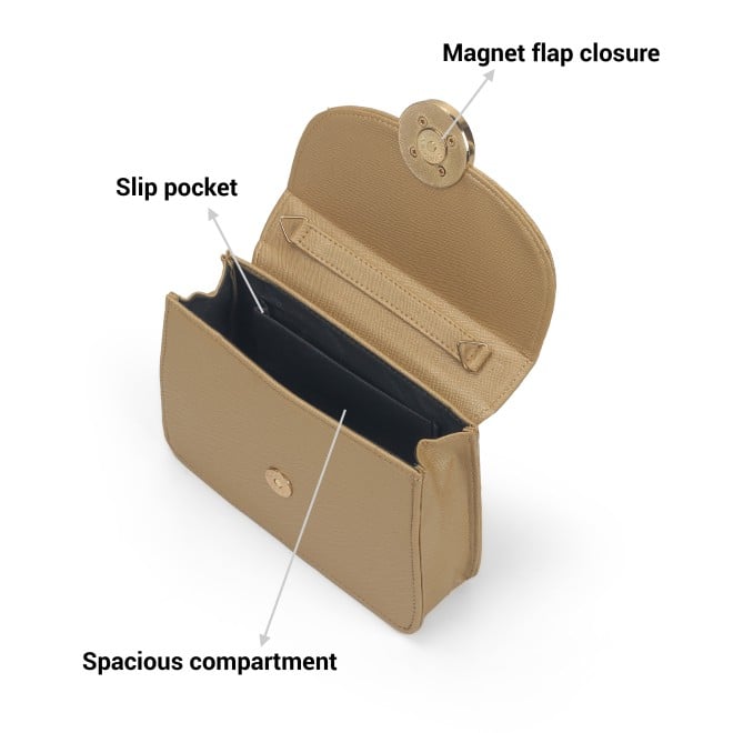 Mochi Women Gold Satchel Bag (SKU: 66-853-15-10)