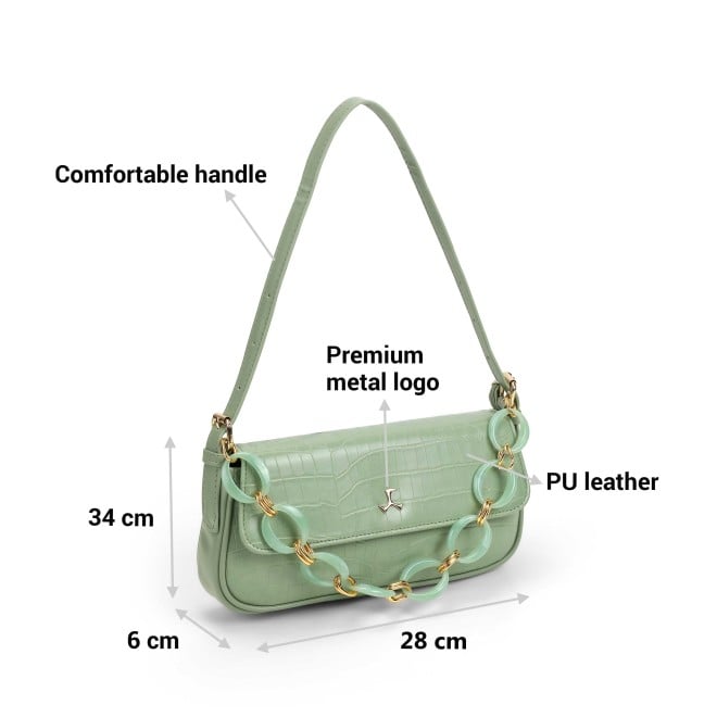 Mochi Women Green Shoulder Bag (SKU: 66-854-21-10)