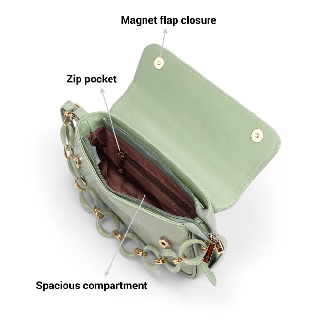 Mochi Women Green Shoulder Bag (SKU: 66-854-21-10)