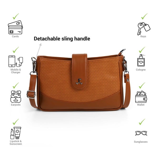 Mochi Women Tan Sling Bag (SKU: 66-862-23-10)